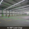KOBB KBL35GTP Profesyonel Li-ion Şarjlı 4X360⁰ Otomatik Hizalamalı Yeşil Çapraz Çizgi Lazer Distomat+Tripod