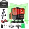 KOBB KBL41GTP 30M 4x90⁰/1x360⁰ Otomatik Hizalamalı Li-ion Çift Akü Profesyonel Yeşil Çizgi Lazer Distomat + Tripod