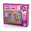 Ks Games Puzzle 24 Parça A Girl With Toys Jumbo Puzzle Jp 31010