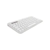 LOGITECH K380S, Pebble Keys 2,  Beyaz, 920-011860, Bluetooth, Türkçe, Q, Multimedya, Mini Klavye