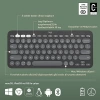 LOGITECH K380S, Pebble Keys 2,  Siyah, 920-011859, Bluetooth, Türkçe, Q, Multimedya, Mini Klavye