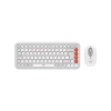LOGITECH POP ICON COMBO, Beyaz-Turuncu, 920-013076, Kablosuz, Türkçe Q, Klavye Mouse Set