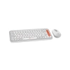 LOGITECH POP ICON COMBO, Beyaz-Turuncu, 920-013076, Kablosuz, Türkçe Q, Klavye Mouse Set