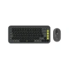 LOGITECH POP ICON COMBO, Siyah-Yeşil, 920-013075, Kablosuz, Türkçe Q, Klavye Mouse Set