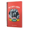 Mabbels Spiralli Defter Friends Central Perk But First Coffee Kırmızı 80 Yp 17x24 Dft-388456