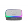 Mikado Md-w10 1200mah 10w Gri Bt, Usb, Kablosuz Şarjlı Rgb-alarmlı Saat Speaker