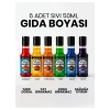 Misyon Visser Likit Gıda Boyası Karışık 6 Lı Msy-0132