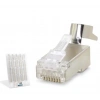Nodar Nd2425 Cat7 Ez Rj45 Metal B Kalite Konnektör 100 Adet Plastik Kutu - Silverı