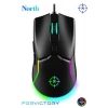 North Air Black RGB Kablolu Profesyonel Oyuncu Mouse