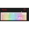 North Paladin Mekanik Hisli Türkçe RGB Beyaz Premium Gaming Klavye