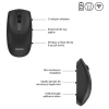 Philips SPK7398 Kablosuz 1600DPI 3 Tuşlu Optik Sessiz Mouse Siyah