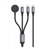 S-link Armor Clw-01 100w 1.2m Type-c To Type-c Lightning  Siyah Hızlı Şarj Kablosu