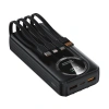 S-link Ip-g220 20000mah Pd20w+Qc3.0 Dahili Kablolu Siyah Lcd Taşınabilir Pil Şarj Cihazı Powerbank
