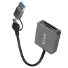 S-link Sl-cr21 Typec Ve Usb3.0 Sd-micro Sd 110m-s Hızlı 2 İn 1 Metal Kart Okuyucu