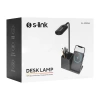 S-link Sl-m9054 Siyah Typec 10w Kablosuz Şarj Cihazı Kalemlikli Masa Lambası