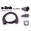 S-link  Sl-pm70 1.5mt 0.75mm Power Ara Kablosu