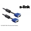 S-LINK SL-VGA10, 15Pin, İki Ucu Erkek, 10mt, VGA Kablosu