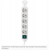 S-link Spg-f05 1.5m 306 Joule Euro Soket 3g1.0mm Tam Bakır 5li Akım Korumalı Beyaz Priz Çoklayıcı