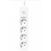S-link Spg401s 1.5m 1.5mm 100 Yüzde  Bakır 750 Joule 4 Lü Anahtarlı Akım Korumalı Priz