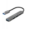 S-link Sw-u322 2-usb2.0, 1-usb3.0, 1-type-c Type-c Metal Usb Hub