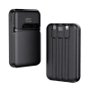 Snapmax Snp-3006 10.000 Mah Hızlı Şarj Led Göstergeli 3in1 Dahili Kablolu Powerbank