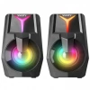 SNOPY SN-X22 STYLE, 6W, 1+1, Masaüstü, USB, RGB Aydınlatma, Siyah Kasa, Speaker