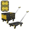 Stanley Pc532b 137kg 62x45cm Dört Tekerli Çekme Kollu Yük Ve Paket Taşıma Arabası + Ft505 Çok Amaçlı Taşıma Sepeti