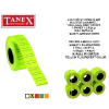 Tanex Fiyat Etiketi Çizgili 12x21 Fosforlu Sarı