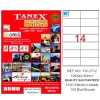 Tanex Laser Etiket 100 YP 105x42.69 Laser-Copy-Inkjet TW-2712