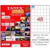 Tanex Laser Etiket 100 YP 35x35 MM Laser-Copy-Inkjet TW-2348