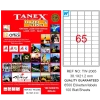 Tanex Laser Etiket 100 Yp 38.1x21.2 Laser-copy-ınkjet Tw-2065