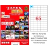 Tanex Laser Etiket 100 YP 38x21 MM Laser-Copy-Inkjet TW-2165
