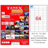 Tanex Laser Etiket 100 YP 48.5x16.9 Laser-Copy-Inkjet TW-2564
