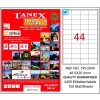 Tanex Laser Etiket 100 Yp 48x25 Laser-copy-ınkjet Tw-2044