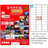 Tanex Laser Etiket 100 Yp 63.5x25.4 Laser-copy-ınkjet Tw-2033