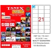 Tanex Laser Etiket 100 Yp 63x38 Laser-copy-ınkjet Tw-2021