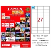 Tanex Laser Etiket 100 YP 70x30 Laser-Copy-Inkjet TW-2327