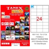 Tanex Laser Etiket 100 YP 70x36 Laser-Copy-Inkjet TW-2736