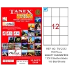 Tanex Laser Etiket 100 YP 70x70 Laser-Copy-Inkjet TW-2312
