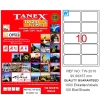 Tanex Laser Etiket 100 YP 99.1x57 Laser-Copy-Inkjet TW-2010