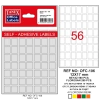 Tanex Ofis Etiketi Poşetli 12x17 MM Beyaz OFC-106