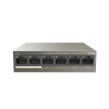 Tenda Tef1106p 6 Port 4 Port Poe+ 10-100 + 2 Port Uplink Switch Çelik Kasa Rack Mount