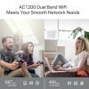 TP-LINK ARCHER C64, AC1200, 4Port, 1200Mbps, Dual Band WiFi, Masaüstü, Gigabit, Router, Access Point