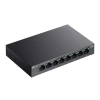 TP-LINK LS108GP, Green Tech, 8 Port GigaBit, PoE 62W, Yönetilemez, Metal Kasalı Switch