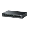 TP-LINK LS109P, Green Tech, 8 Port MegaBit, POE 63W, 1 Port Uplink, Long Range 250Mt, Yönetilemez, Metal Kasalı Switch