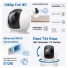 TP-LINK Tapo C202, Bebek/Ev Güvenlik Kamerası, WiFi-Ehernet, 1080P, 12Mt Gece Görüşü, PAN/TILT, iki Yönlü Ses