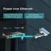 TP-LINK TL-SF1006P, 6 Port, MegaBit, 4 Port PoE 67W, Yönetilemez, Metal Kasalı Switch
