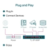 TP-LINK TL-SF1009P, 8 Port, MegaBit, PoE 65W, 1 Port Uplink, Yönetilemez, Metal Kasa, Masaüstü Switch