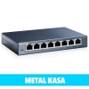 TP-LINK TL-SG108, 8 Port, GigaBit, Yönetilemez, Metal Kasa, Masaüstü Switch
