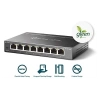 TP-LINK TL-SG108E, 8 Port, GigaBit, Easy Smart, Yönetilebilir, Metal Kasa, Masaüstü Switch